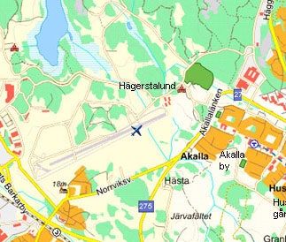 Karta över mellersta Järvafältets gårdar